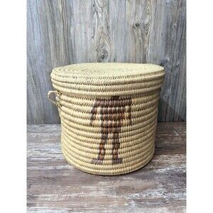 Stunning Native American People Tohono O’odham Papago Basket 15 1/2''